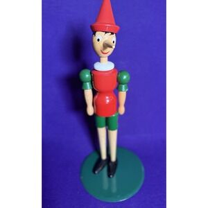 Vintage Pinocchio Made in Italy Giocattoli Brevettati Galetti Wooden Toy Jointed